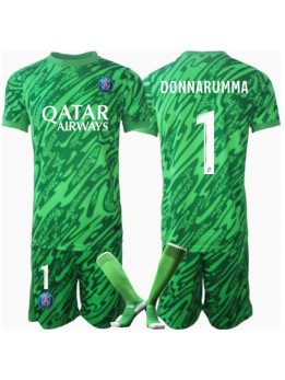 Paris Saint-Germain Gianluigi Donnarumma #1 Målvakt Replika Hemmakläder Barn 2024-25 Kortärmad (+ byxor)